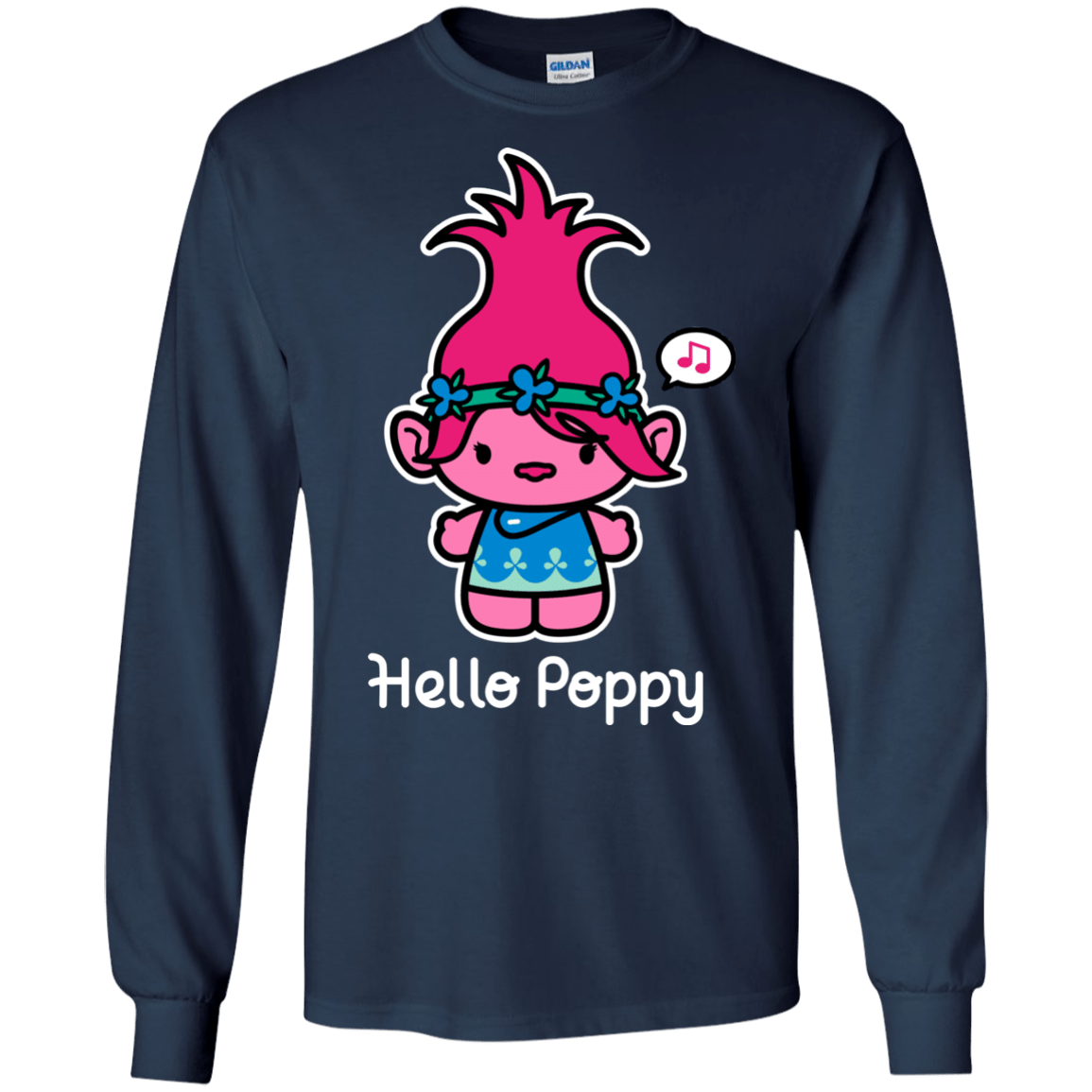 T-Shirts Navy / S Hello Poppy Men's Long Sleeve T-Shirt