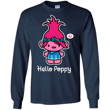 T-Shirts Navy / S Hello Poppy Men's Long Sleeve T-Shirt