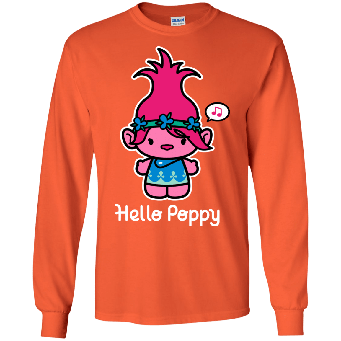 T-Shirts Orange / S Hello Poppy Men's Long Sleeve T-Shirt