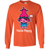 T-Shirts Orange / S Hello Poppy Men's Long Sleeve T-Shirt