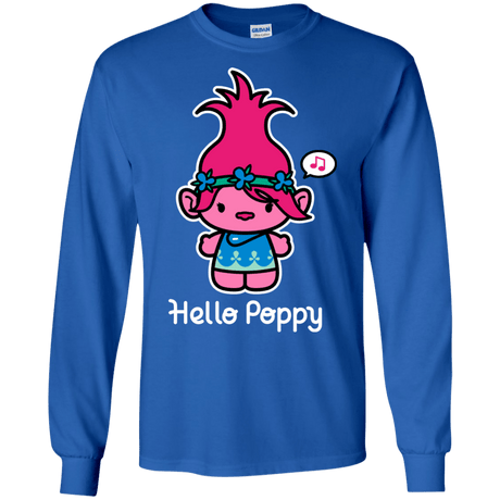 T-Shirts Royal / S Hello Poppy Men's Long Sleeve T-Shirt