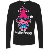T-Shirts Black / S Hello Poppy Men's Premium Long Sleeve