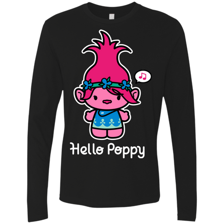 T-Shirts Black / S Hello Poppy Men's Premium Long Sleeve