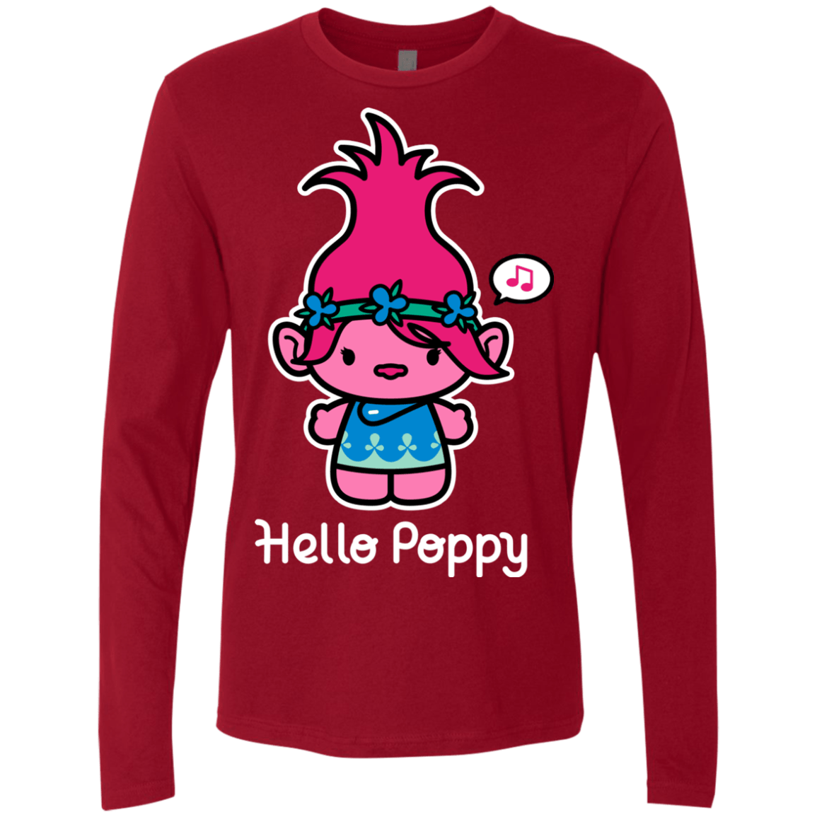 T-Shirts Cardinal / S Hello Poppy Men's Premium Long Sleeve