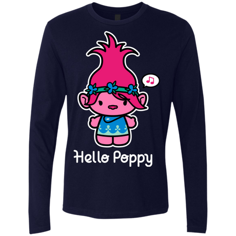 T-Shirts Midnight Navy / S Hello Poppy Men's Premium Long Sleeve
