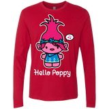 T-Shirts Red / S Hello Poppy Men's Premium Long Sleeve