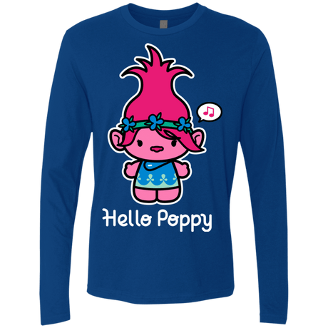 T-Shirts Royal / S Hello Poppy Men's Premium Long Sleeve