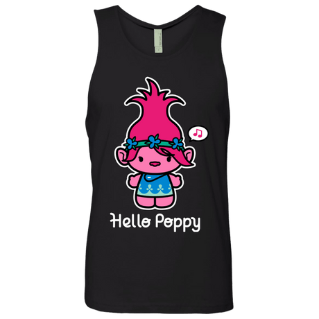 T-Shirts Black / S Hello Poppy Men's Premium Tank Top