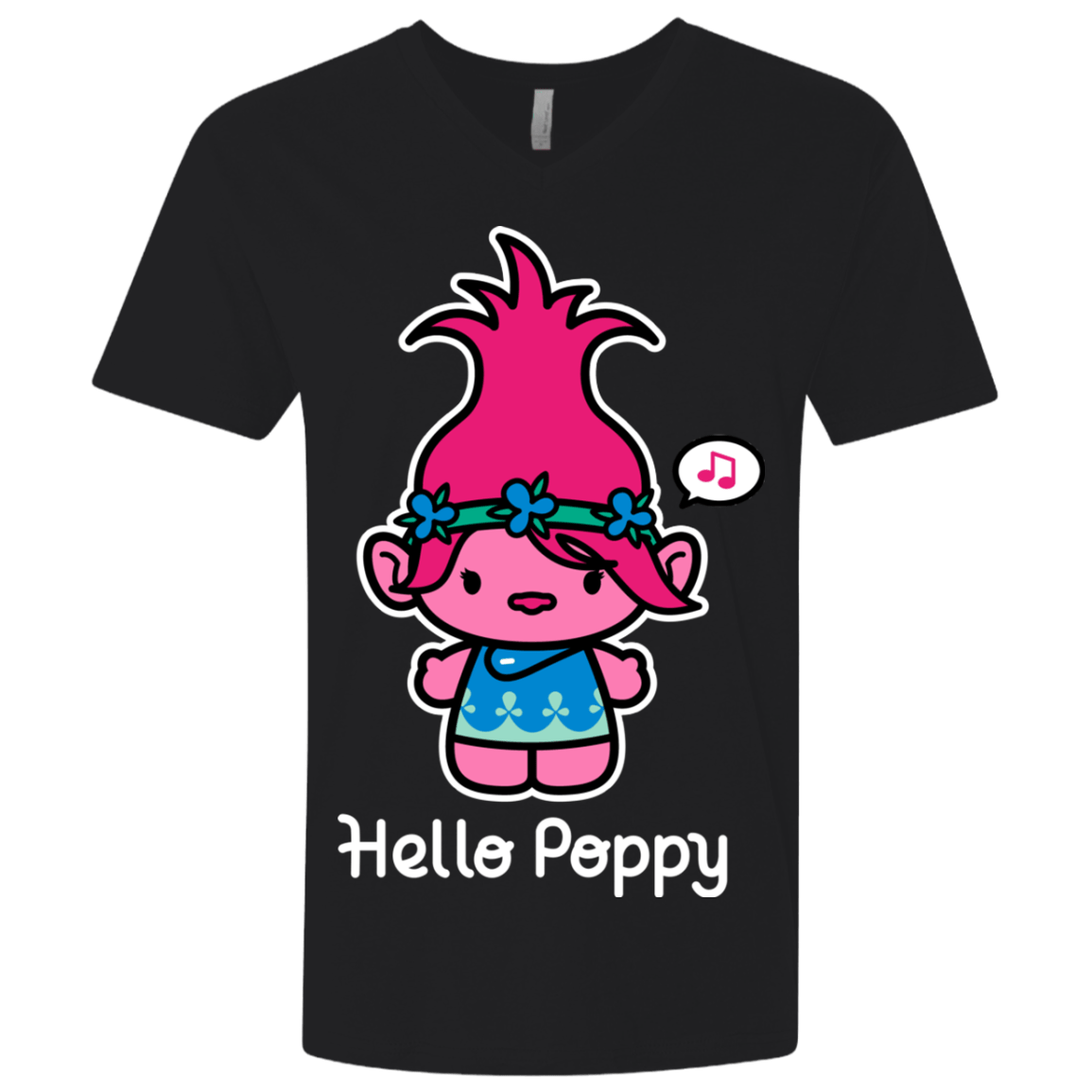T-Shirts Black / X-Small Hello Poppy Men's Premium V-Neck