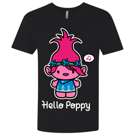 T-Shirts Black / X-Small Hello Poppy Men's Premium V-Neck
