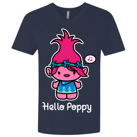T-Shirts Midnight Navy / X-Small Hello Poppy Men's Premium V-Neck