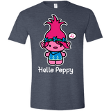 T-Shirts Heather Navy / S Hello Poppy Men's Semi-Fitted Softstyle