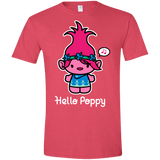 T-Shirts Heather Red / S Hello Poppy Men's Semi-Fitted Softstyle