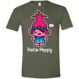 T-Shirts Military Green / S Hello Poppy Men's Semi-Fitted Softstyle
