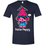 T-Shirts Navy / X-Small Hello Poppy Men's Semi-Fitted Softstyle