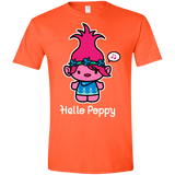 T-Shirts Orange / S Hello Poppy Men's Semi-Fitted Softstyle