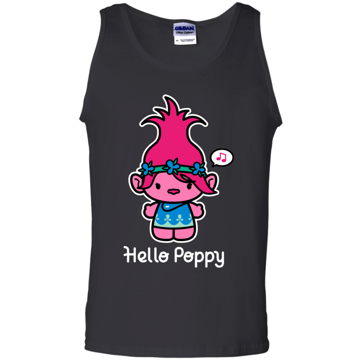 T-Shirts Black / S Hello Poppy Men's Tank Top