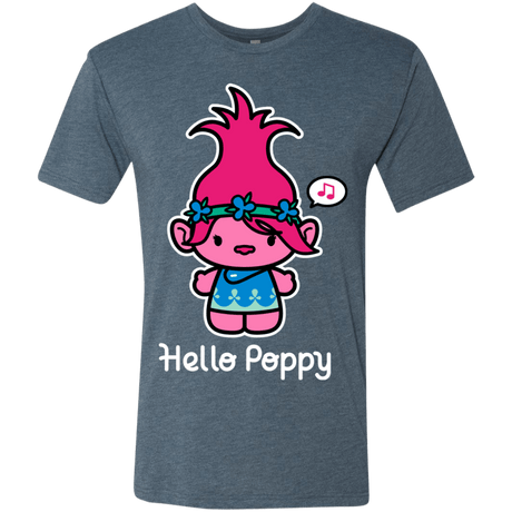 T-Shirts Indigo / S Hello Poppy Men's Triblend T-Shirt