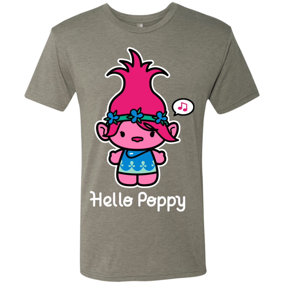 T-Shirts Venetian Grey / S Hello Poppy Men's Triblend T-Shirt