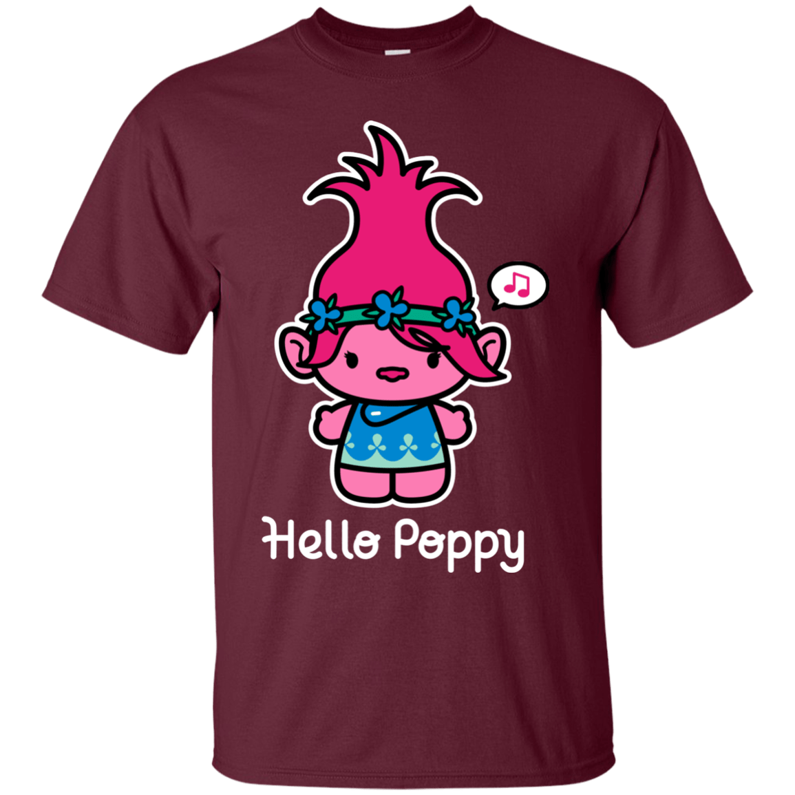 T-Shirts Maroon / S Hello Poppy T-Shirt