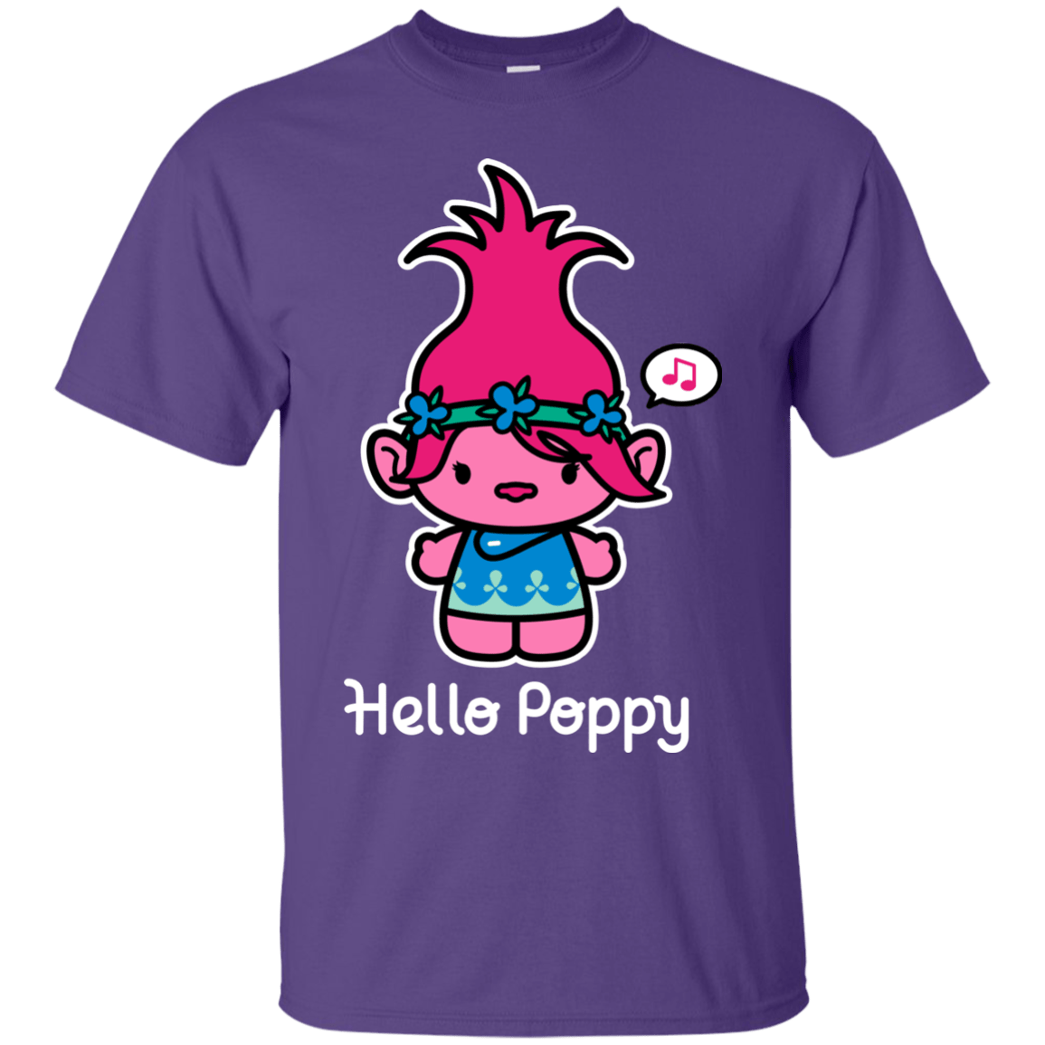 T-Shirts Purple / S Hello Poppy T-Shirt