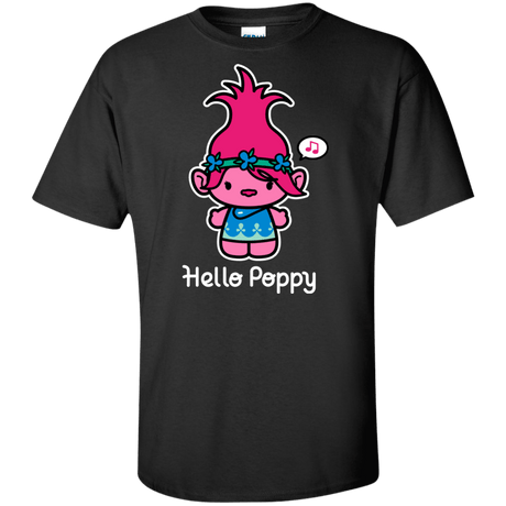 T-Shirts Black / XLT Hello Poppy Tall T-Shirt