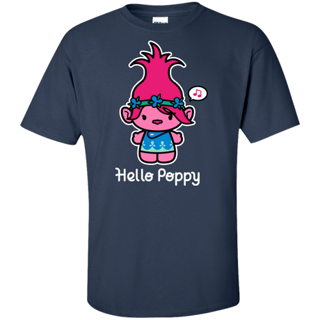 T-Shirts Navy / XLT Hello Poppy Tall T-Shirt