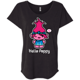T-Shirts Vintage Black / X-Small Hello Poppy Triblend Dolman Sleeve
