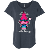 T-Shirts Vintage Navy / X-Small Hello Poppy Triblend Dolman Sleeve