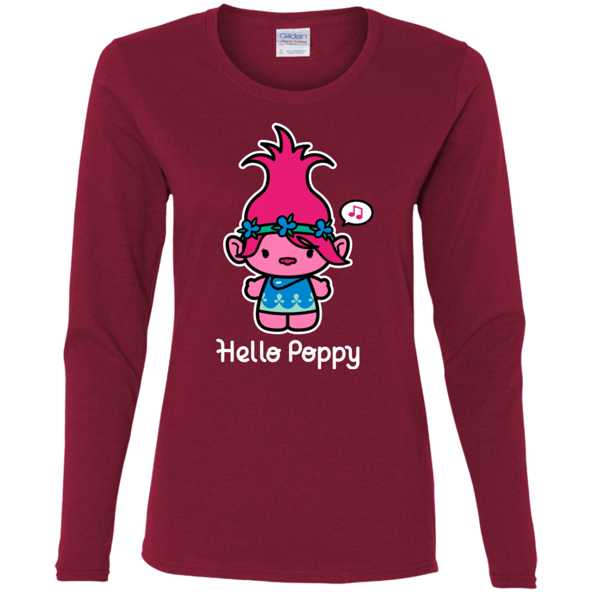 T-Shirts Cardinal / S Hello Poppy Women's Long Sleeve T-Shirt