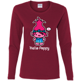 T-Shirts Cardinal / S Hello Poppy Women's Long Sleeve T-Shirt