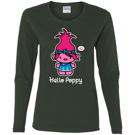 T-Shirts Forest / S Hello Poppy Women's Long Sleeve T-Shirt
