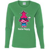 T-Shirts Irish Green / S Hello Poppy Women's Long Sleeve T-Shirt