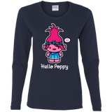 T-Shirts Navy / S Hello Poppy Women's Long Sleeve T-Shirt