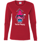 T-Shirts Red / S Hello Poppy Women's Long Sleeve T-Shirt