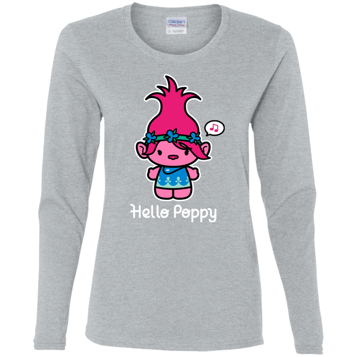 T-Shirts Sport Grey / S Hello Poppy Women's Long Sleeve T-Shirt