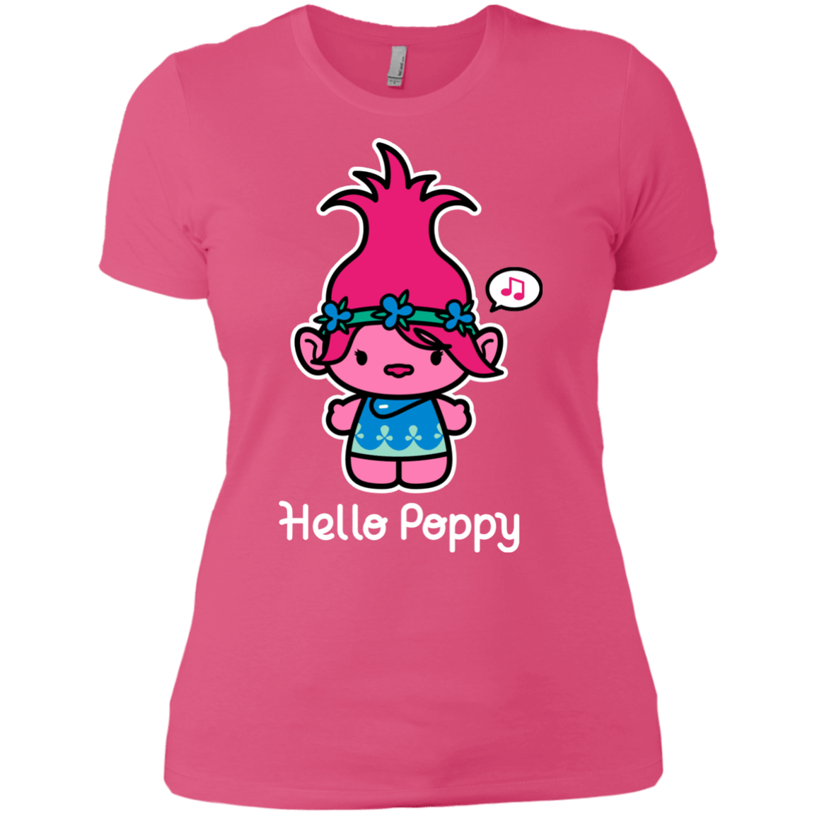T-Shirts Hot Pink / X-Small Hello Poppy Women's Premium T-Shirt