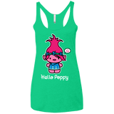 T-Shirts Envy / X-Small Hello Poppy Women's Triblend Racerback Tank