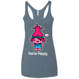 T-Shirts Indigo / X-Small Hello Poppy Women's Triblend Racerback Tank