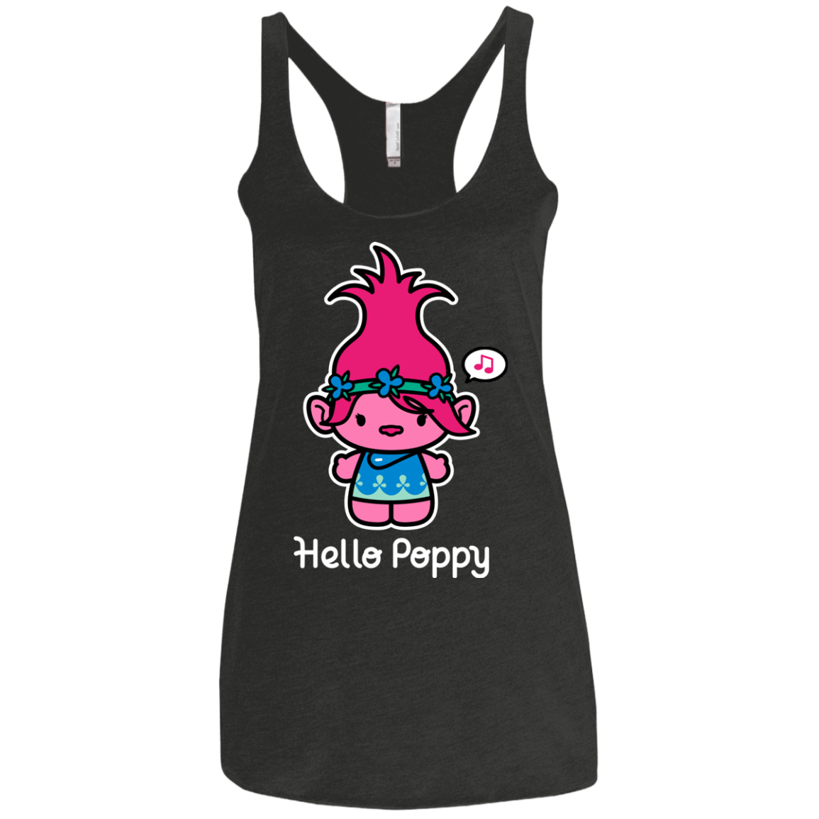T-Shirts Vintage Black / X-Small Hello Poppy Women's Triblend Racerback Tank