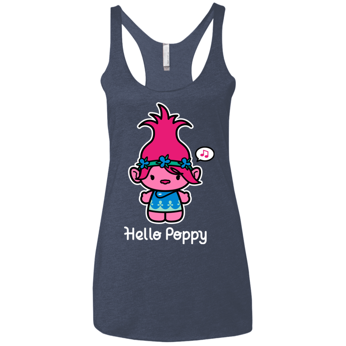 T-Shirts Vintage Navy / X-Small Hello Poppy Women's Triblend Racerback Tank