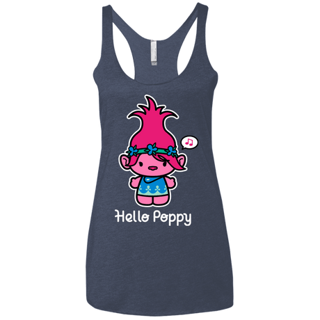 T-Shirts Vintage Navy / X-Small Hello Poppy Women's Triblend Racerback Tank