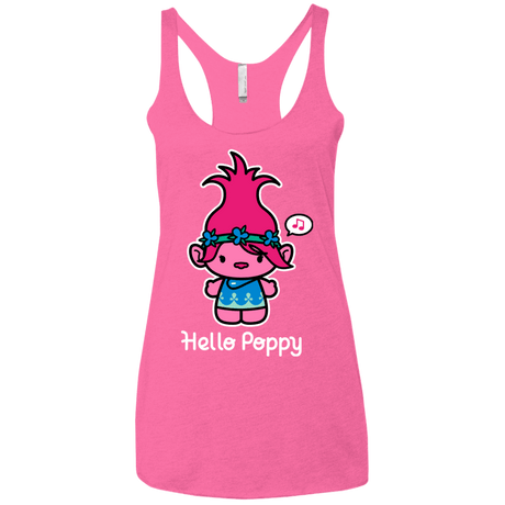 T-Shirts Vintage Pink / X-Small Hello Poppy Women's Triblend Racerback Tank