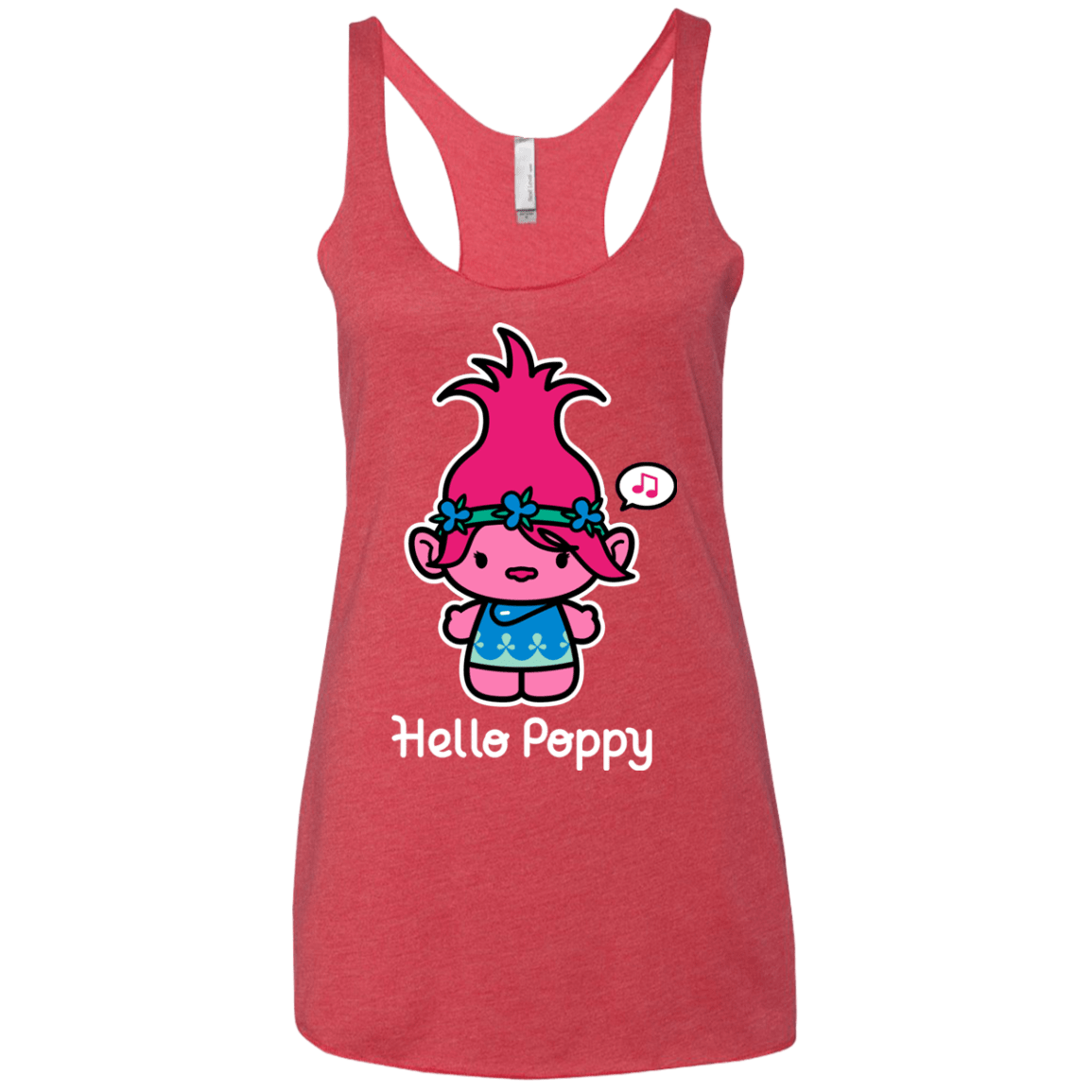 T-Shirts Vintage Red / X-Small Hello Poppy Women's Triblend Racerback Tank