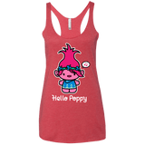 T-Shirts Vintage Red / X-Small Hello Poppy Women's Triblend Racerback Tank