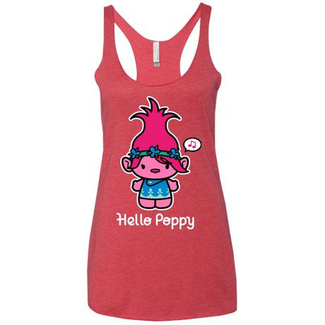 T-Shirts Vintage Red / X-Small Hello Poppy Women's Triblend Racerback Tank