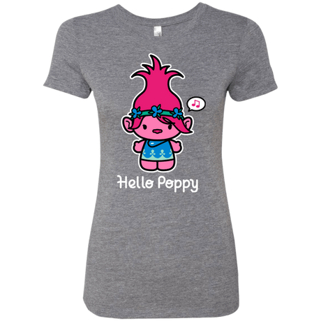 T-Shirts Premium Heather / S Hello Poppy Women's Triblend T-Shirt