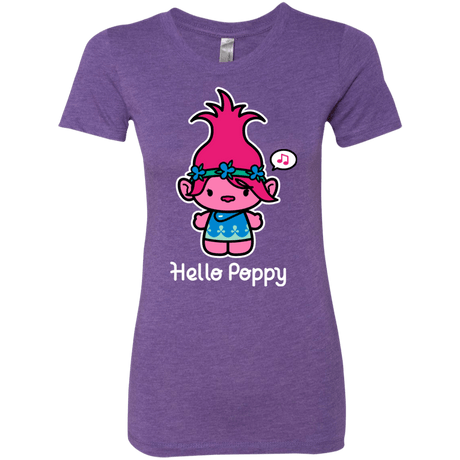 T-Shirts Purple Rush / S Hello Poppy Women's Triblend T-Shirt