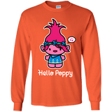 T-Shirts Orange / YS Hello Poppy Youth Long Sleeve T-Shirt
