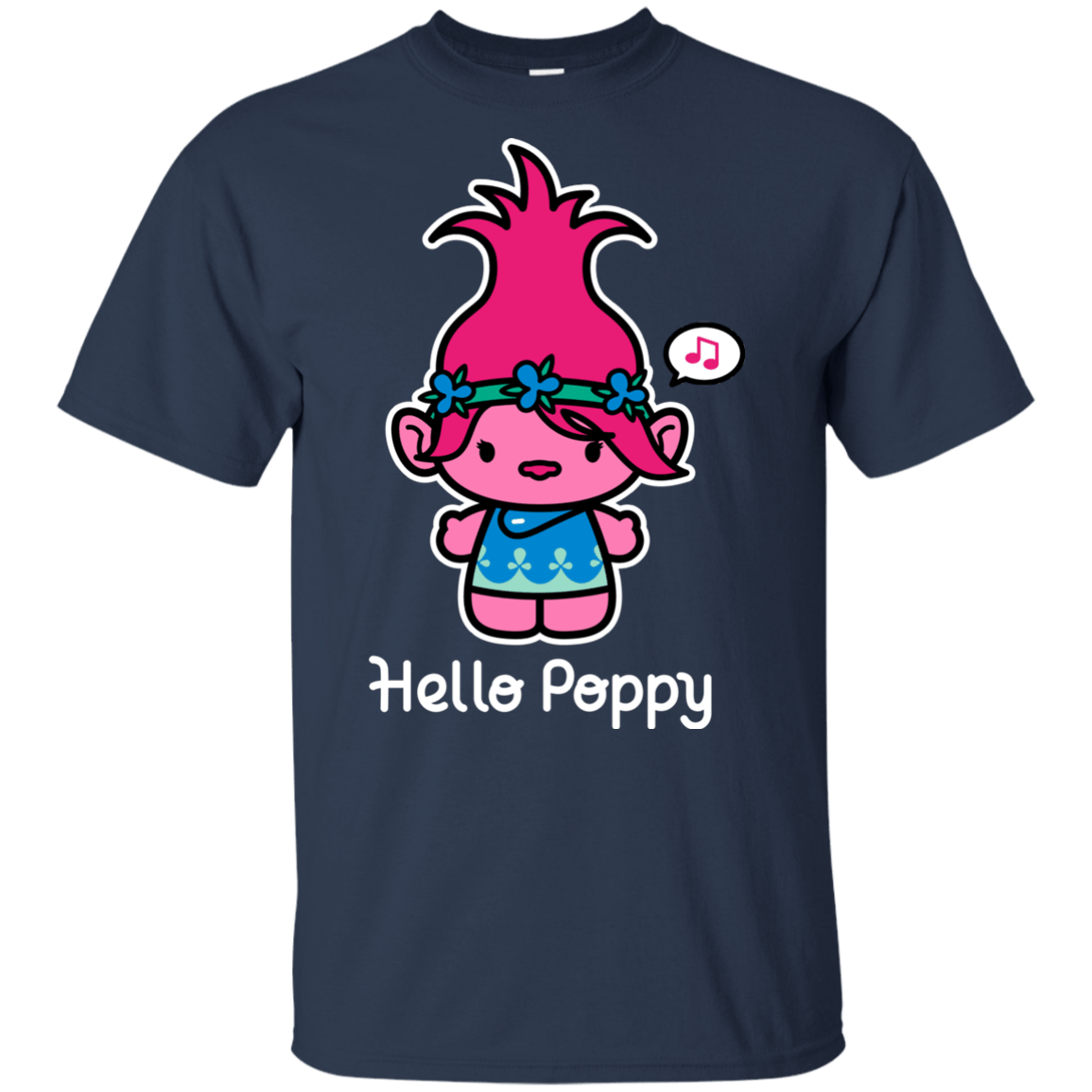 T-Shirts Navy / YXS Hello Poppy Youth T-Shirt